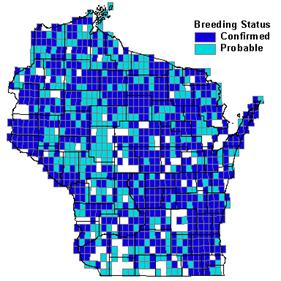 Cedar Waxwing distribution map