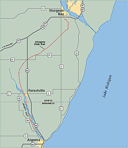 Ahnapee State Trail map