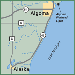 Algoma Harbor map