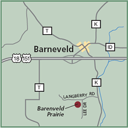 Barneveld Prairie State Natural Area map