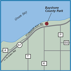 Bay Shore County park map