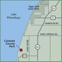 Calumet County Park map