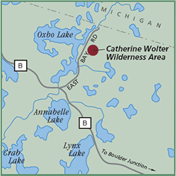 Catherine Wolter Wilderness Area map