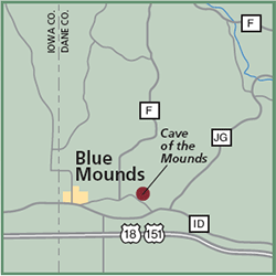 Cave of the Mounds map