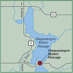 Chequamegon Waters Flowage map