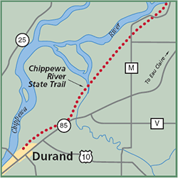 Chippewa River State Trail map