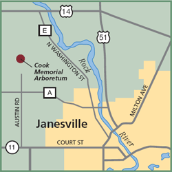 Cook Memorial Arboretum map