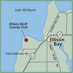 Ellison Bluff County Park map
