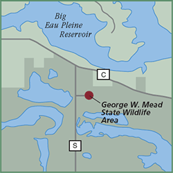 George W. Mead State Wildlife Area map