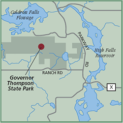 Governor Thompson State Park map