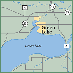 Green Lake Bike Trails map