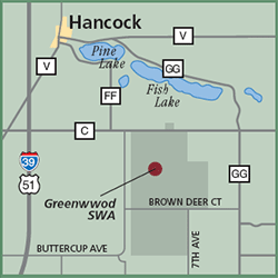 Greenwood State Wildlife Area map