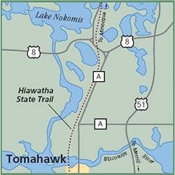Hiawatha State Trail map