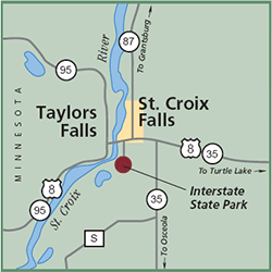 Interstate State Park map