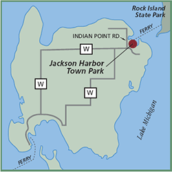 Jackson Harbor Town Park map