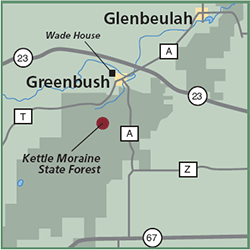 Kettle Moraine State Forest & Natural Area map