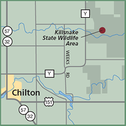 Killsnake State Wildlife Area map
