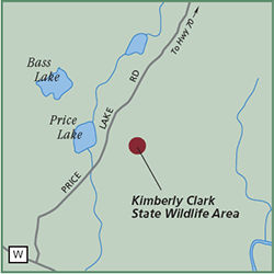 Kimberly Clark State Wildlife Area map