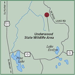 Lake Evelyn map