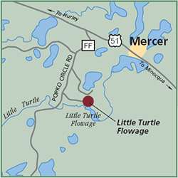 Little Turtle Flowage map