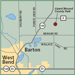 Lizard Mound County Park map