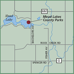 Mead Lake County Parks map