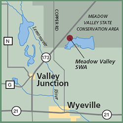 Meadow Valley State Wildlife Area map
