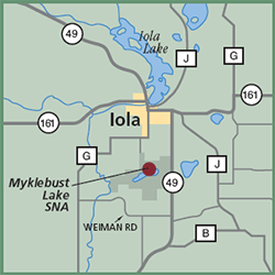 Myklebust Lake State Natural Area map