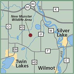 New Munster State Wildlife Area map