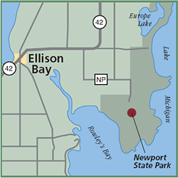 Newport State Park map