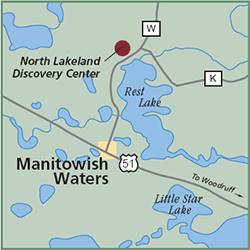 North Landland Discovery Center map