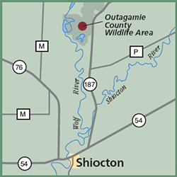 Outagamie County State Wildlife Area map