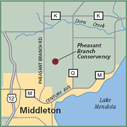 Pheasant Branch Conservency map