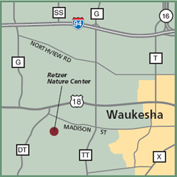 Retzer Nature Center map