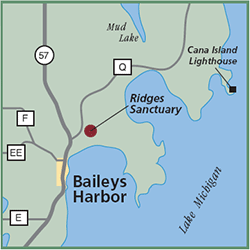 Ridges Sanctuary map
