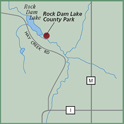 Rock Dam Lake County Park map