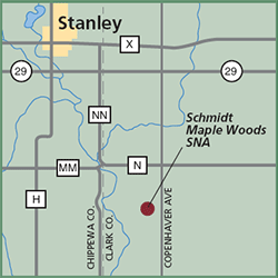 Schmidt Maple Woods State Natural Area map