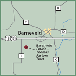 Barneveld Prairie – Thomas Pasture Tract map