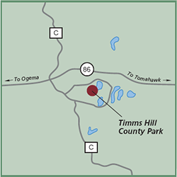 Timms Hill County Park map