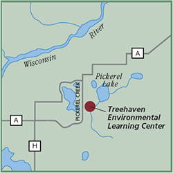 Treehaven Environmental Learning Center map