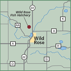 Wild Rose Fish Hatchery map