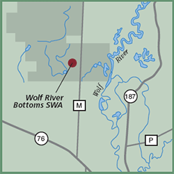 Wolf River State Wildlife Area map