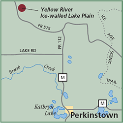 Yellow River Ice-walled Lake Plain  map